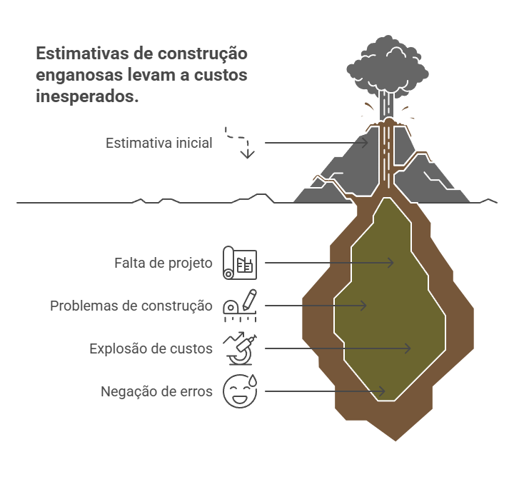 Infográfico mostrando como a cultura do preço por m² acabou se estabelecendo no Brasil